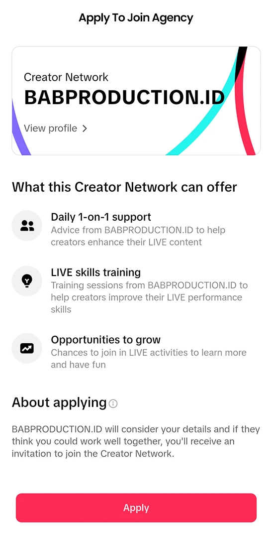 Join Agency TikTok BABPRODUCTION.ID